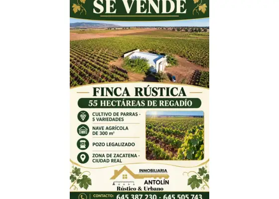 Finca rústica en venta en Fuente el Fresno